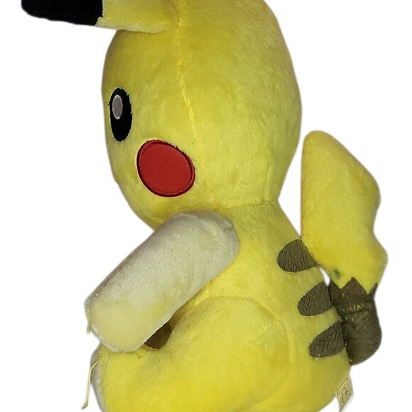 2011 Japanese Pokedoll Pokemon Center Pikachu Plush Tag Item 11" Tall sitting - Picture 4 of 6
